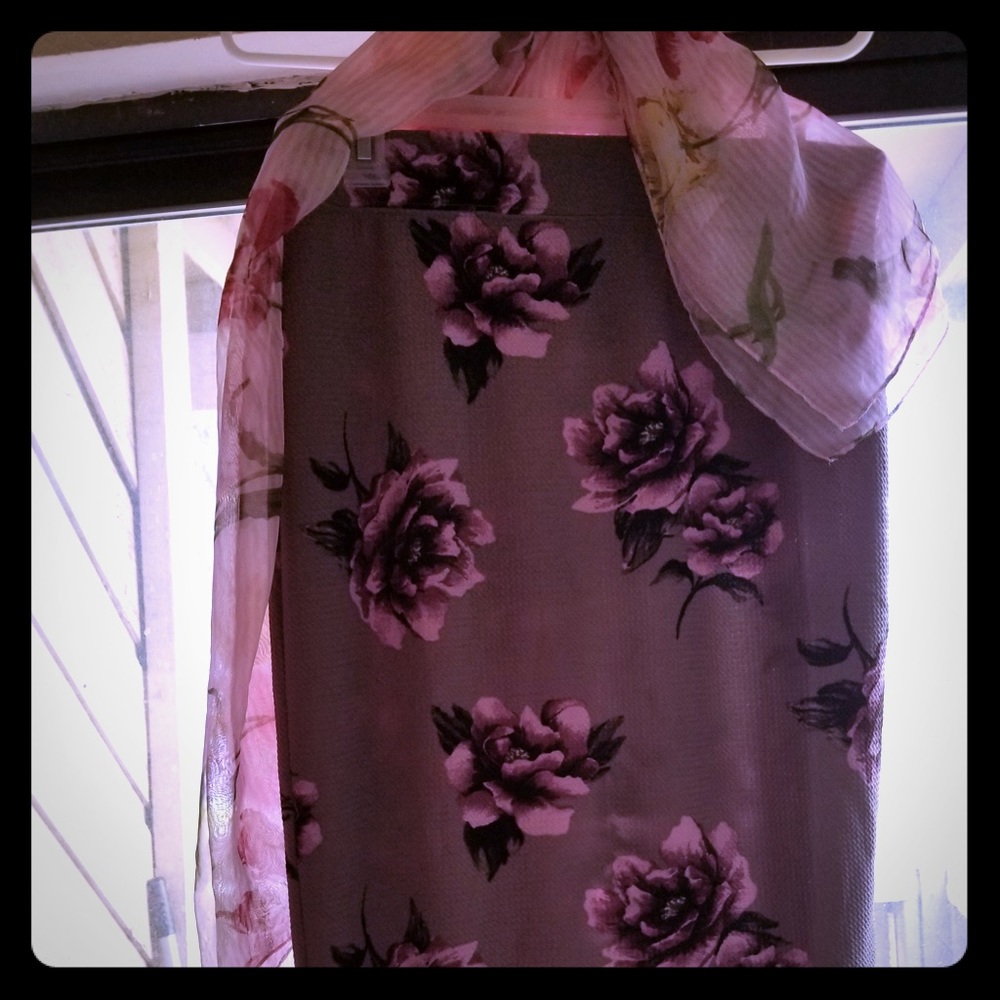 BUY 1 GET 1 50% OFF NWOT Purple Floral Skirt